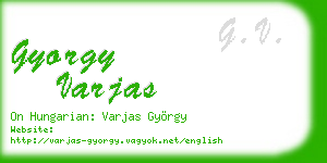 gyorgy varjas business card